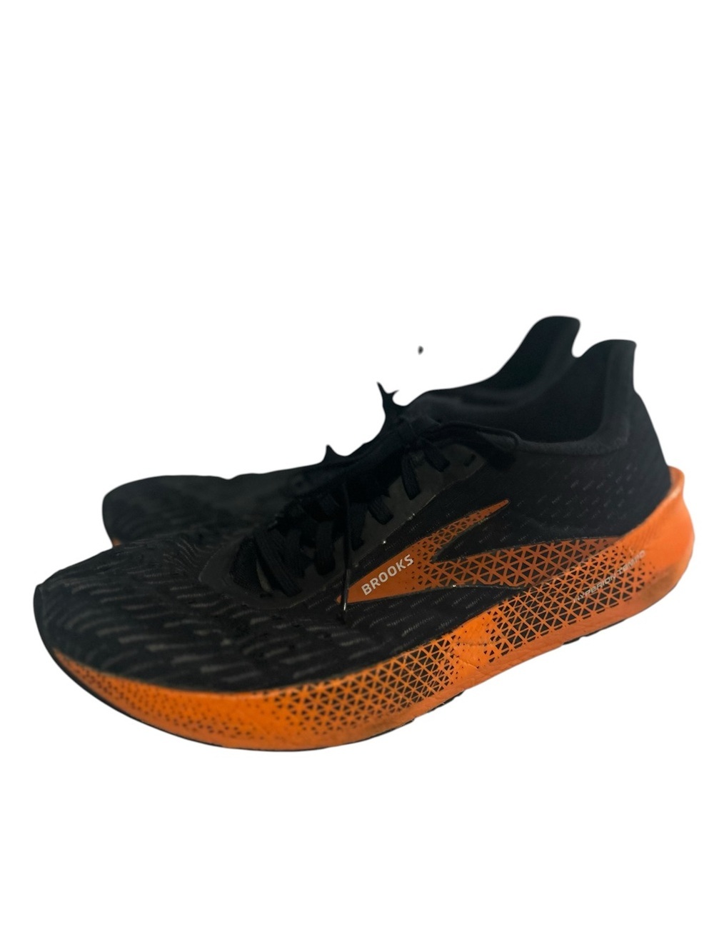 Brooks Hyperion Tempo Mens 8.5 Black Orange Running Shoes Road Trainer